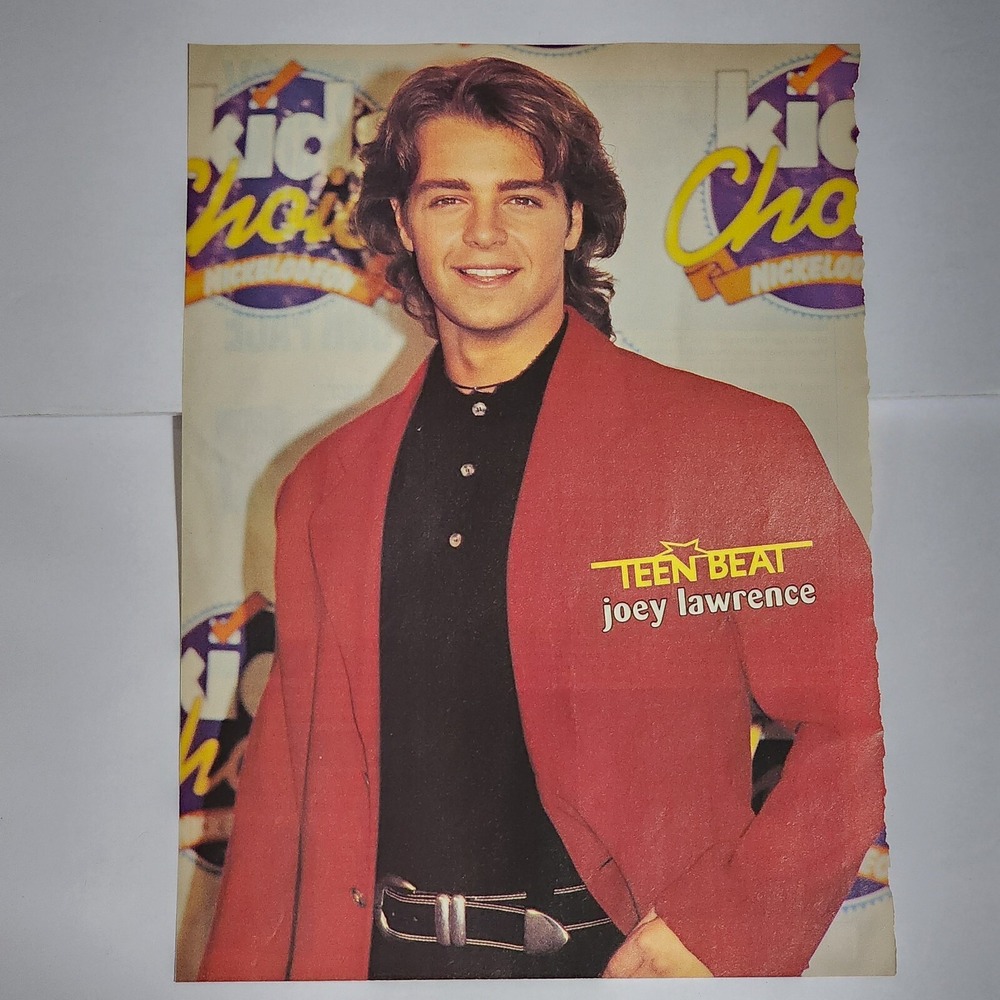 Joey Lawrence Kids Choice Nickelodeon Pinup Poster Vintage 8x10 Teen Beat